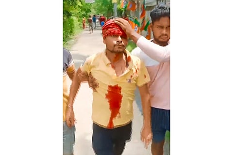 Poll violence in North 24 Parganas